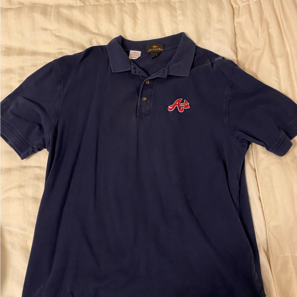 Atlanta Braves Vintage Men’s Polo Shirt ( Large )
